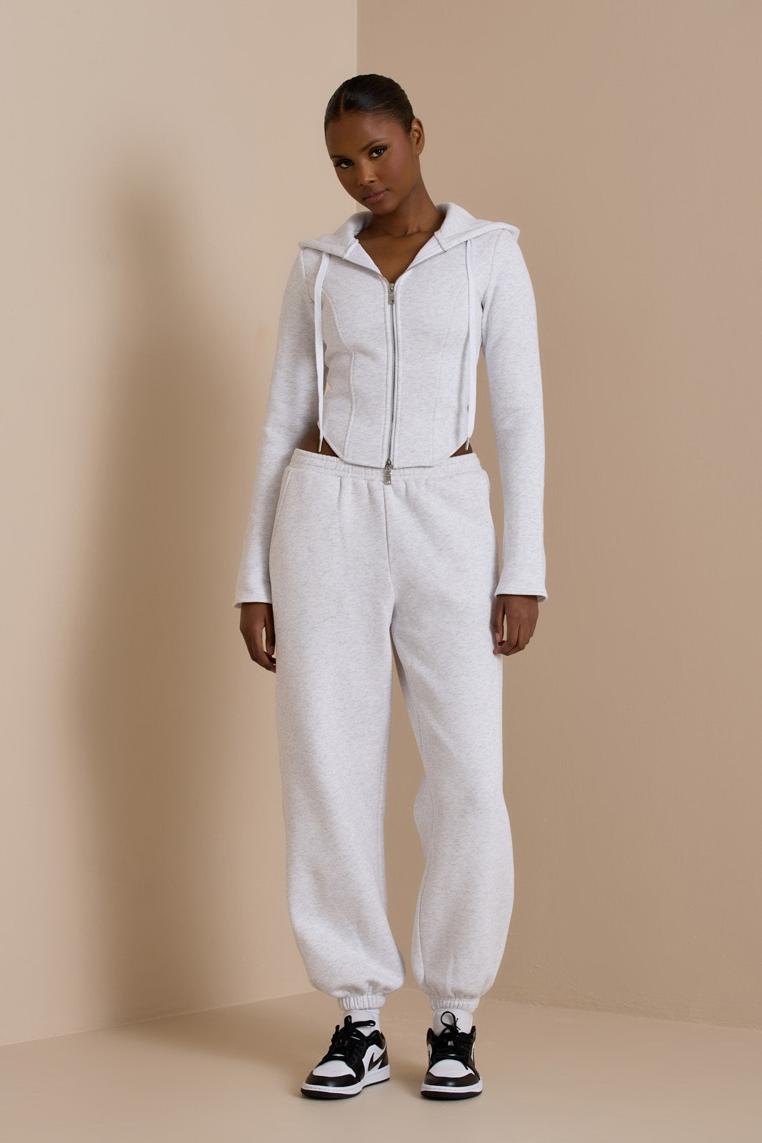 BF EVERYDAY LOUNGE CUFFED JOGGER GREY MARL