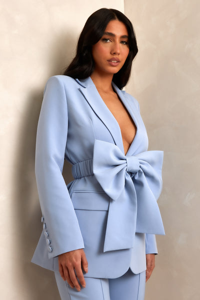 BOW BABY BLUE EVANGELINE BLAZER