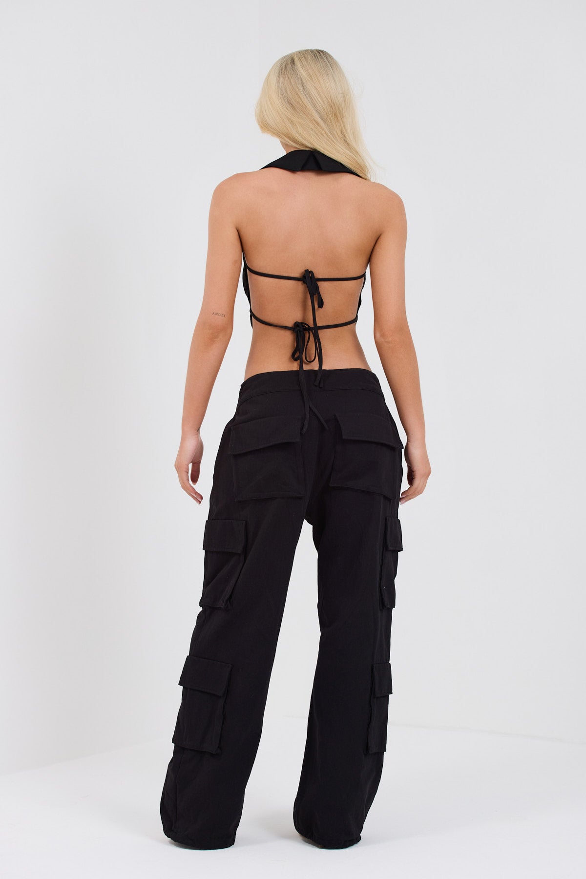 ISLA BLAZER TOP | BLACK
