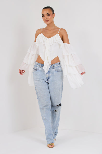 White Kendal Corset Top