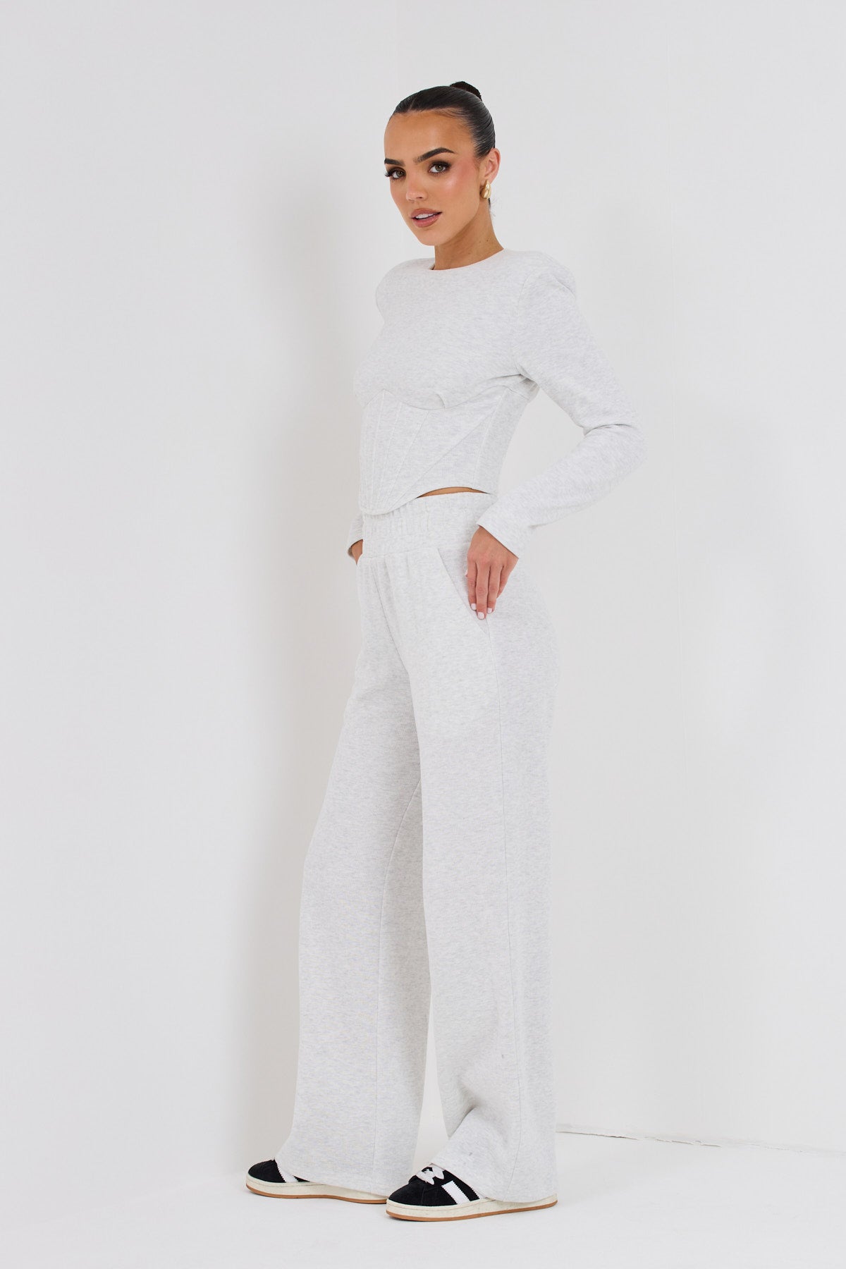 CONSTANCE STRAIGHT LEG JOGGER | GREY MARL
