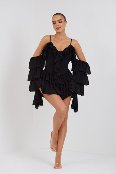 KENDAL PLAYSUIT | BLACK