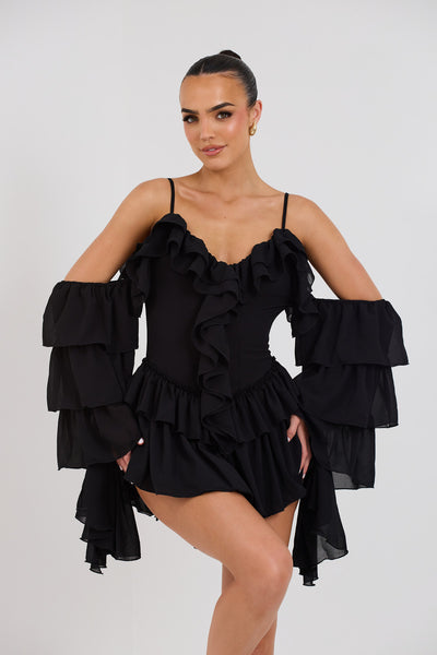 Black Kendal Playsuit – Wander Doll