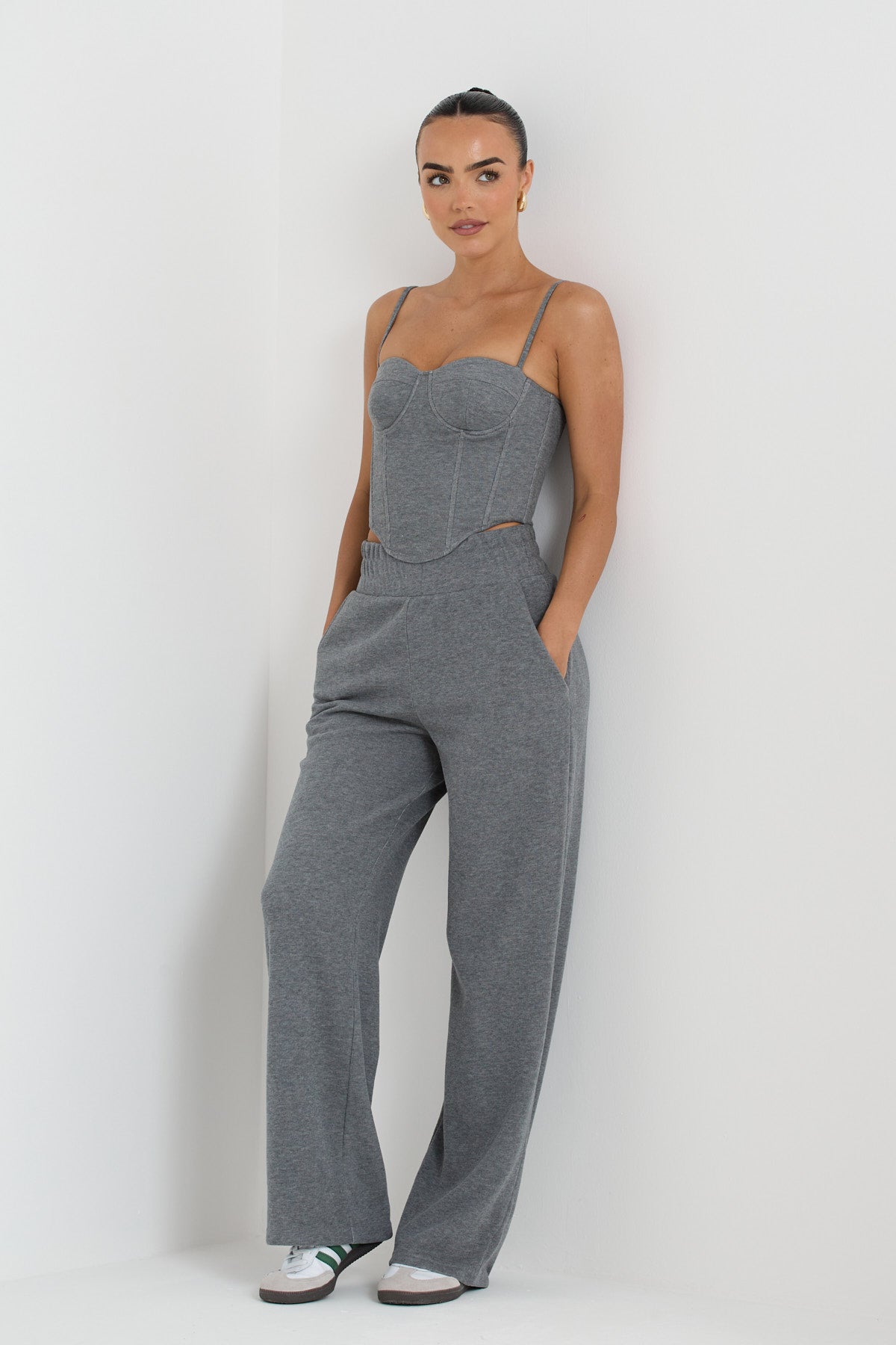 CHARCOAL CONSTANCE STRAIGHT LEG JOGGERS