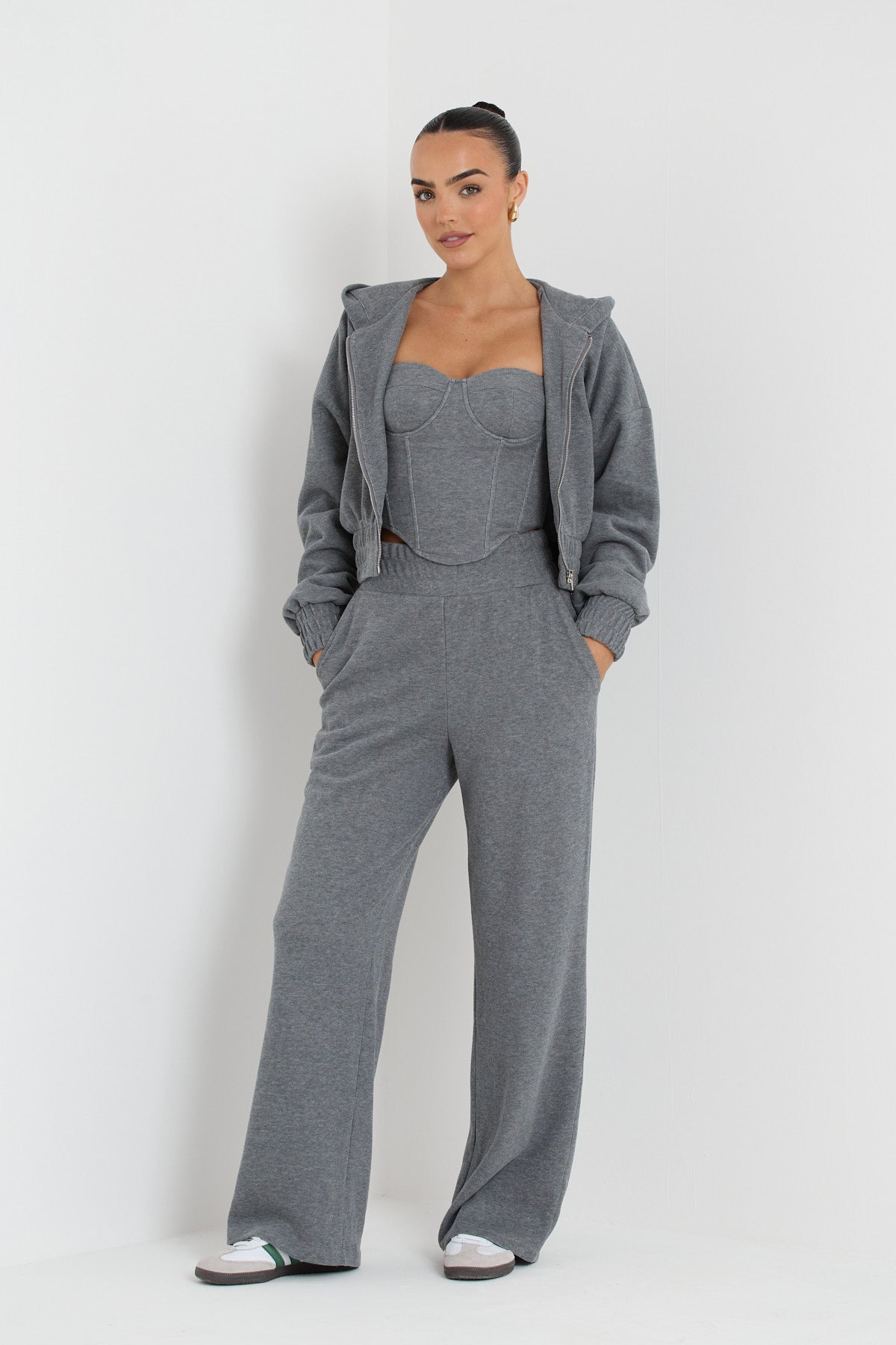 CONSTANCE ZIP JACKET | CHARCOAL