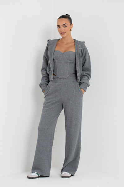 CONSTANCE ZIP JACKET | CHARCOAL