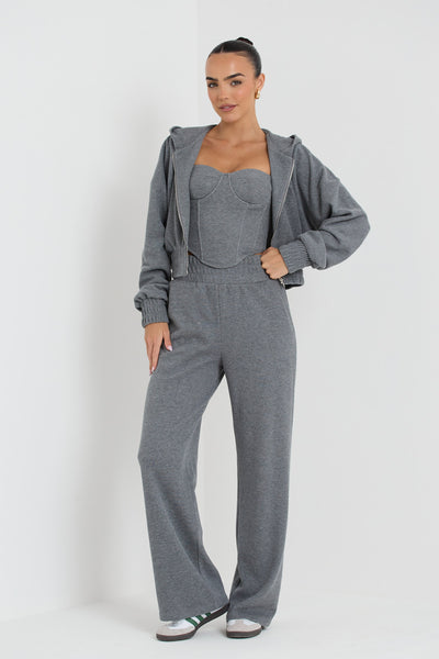 CONSTANCE ZIP JACKET | CHARCOAL