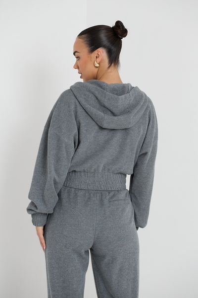 CONSTANCE ZIP JACKET | CHARCOAL