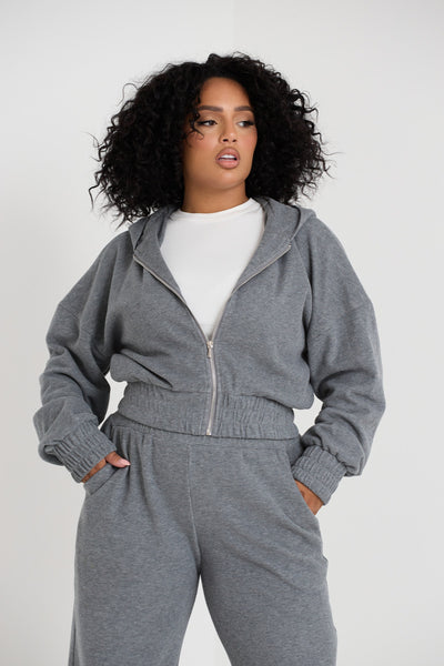 CONSTANCE ZIP JACKET | CHARCOAL