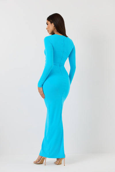 Stassie Dress in Aqua