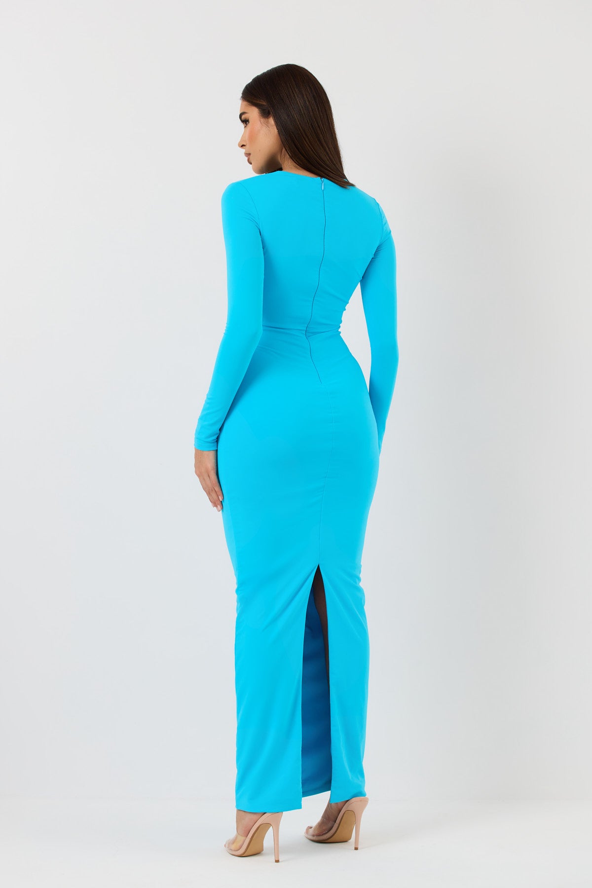 Stassie Dress in Aqua