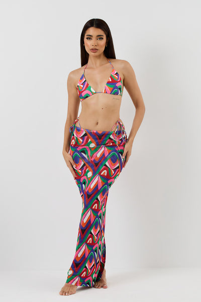 Billie Three Piece Swim in Print