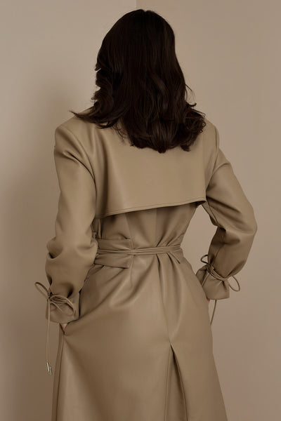 SLOANE TRENCH COAT IN CARAMEL