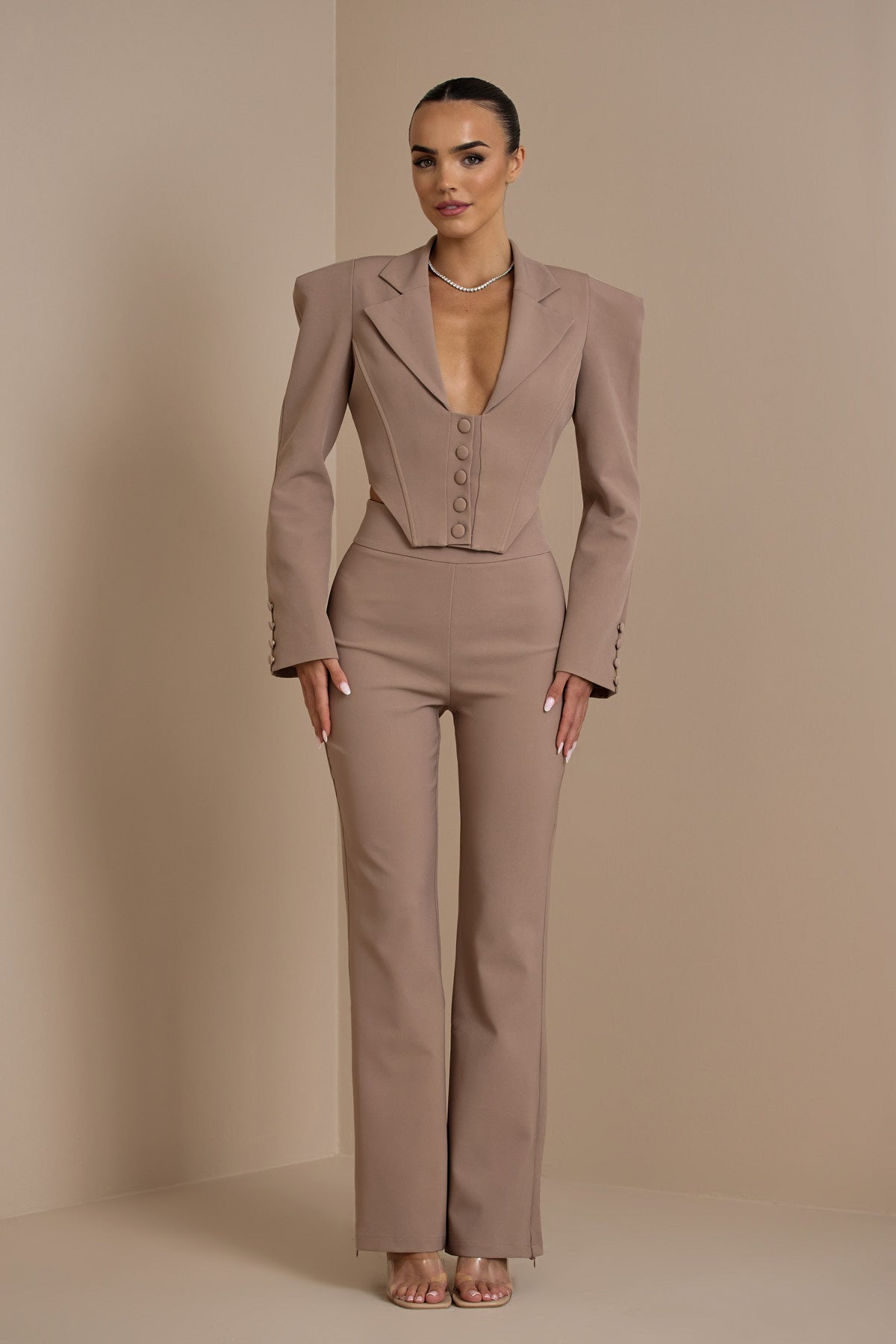 FC GEORGIA TROUSERS | TAUPE