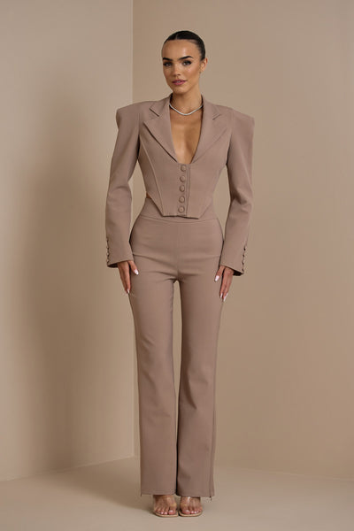 FC GEORGIA TROUSERS | TAUPE
