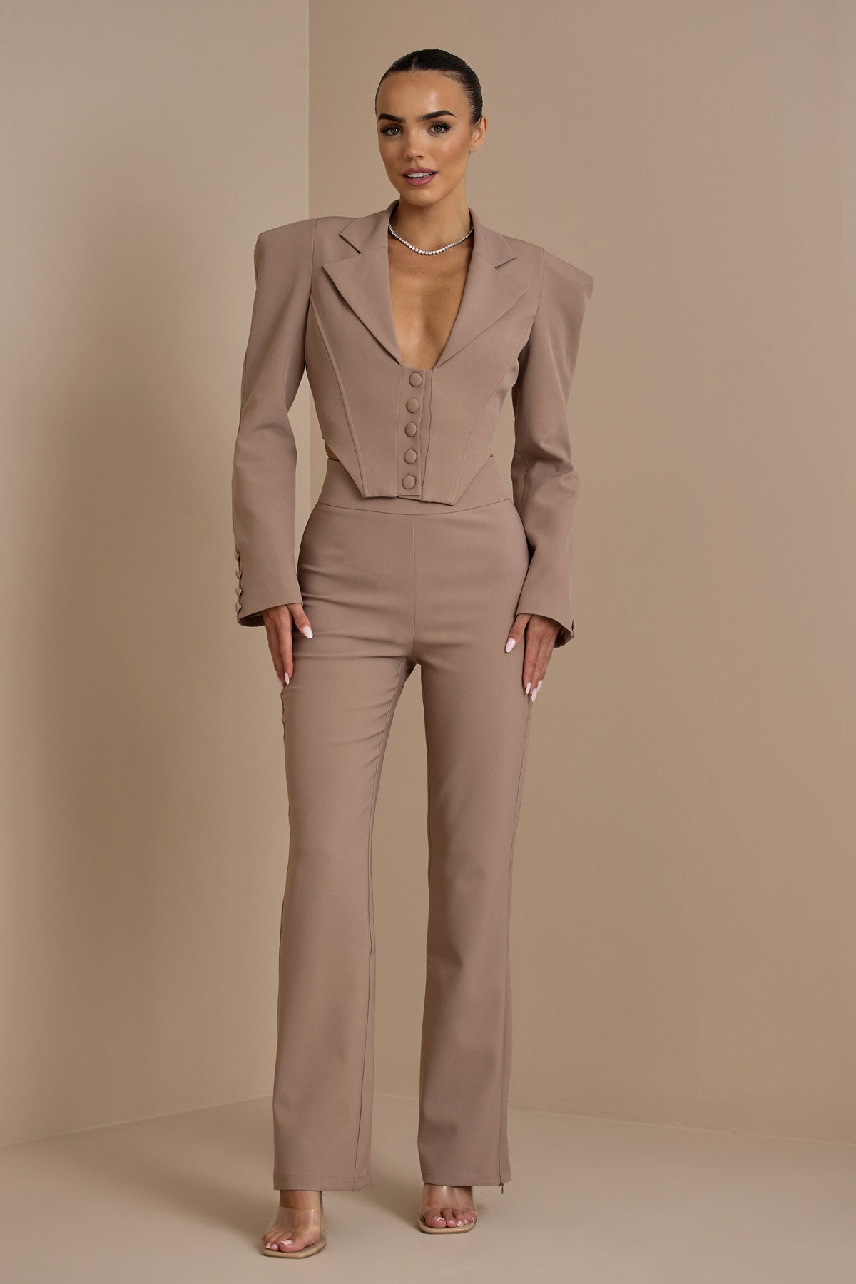 GEORGIA TROUSERS IN TAUPE