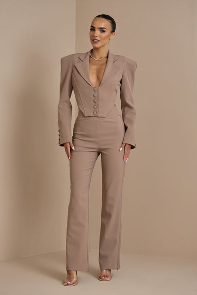 GEORGIA TROUSERS IN TAUPE