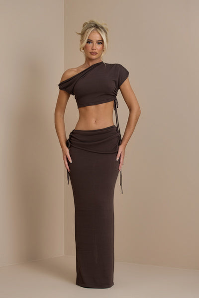 CHOCOLATE YRIS KNIT COORD