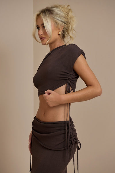 CHOCOLATE YRIS KNIT COORD