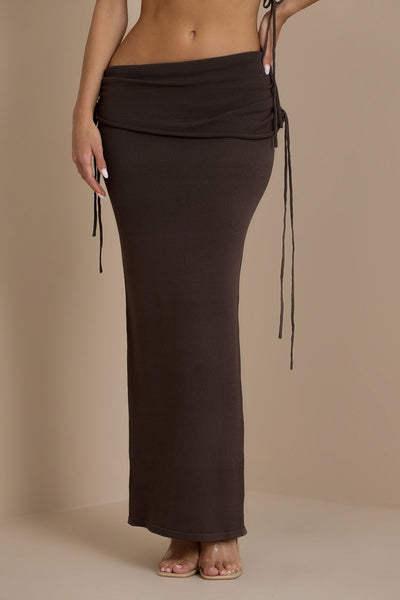 CHOCOLATE YRIS KNIT COORD