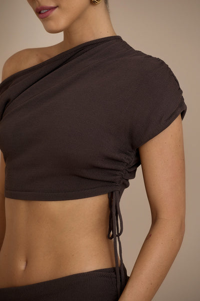 CHOCOLATE YRIS KNIT COORD