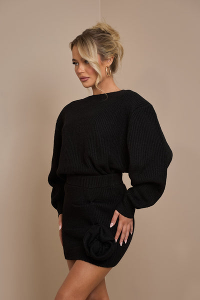 LAROSA PREMIUM KNIT JUMPER | BLACK