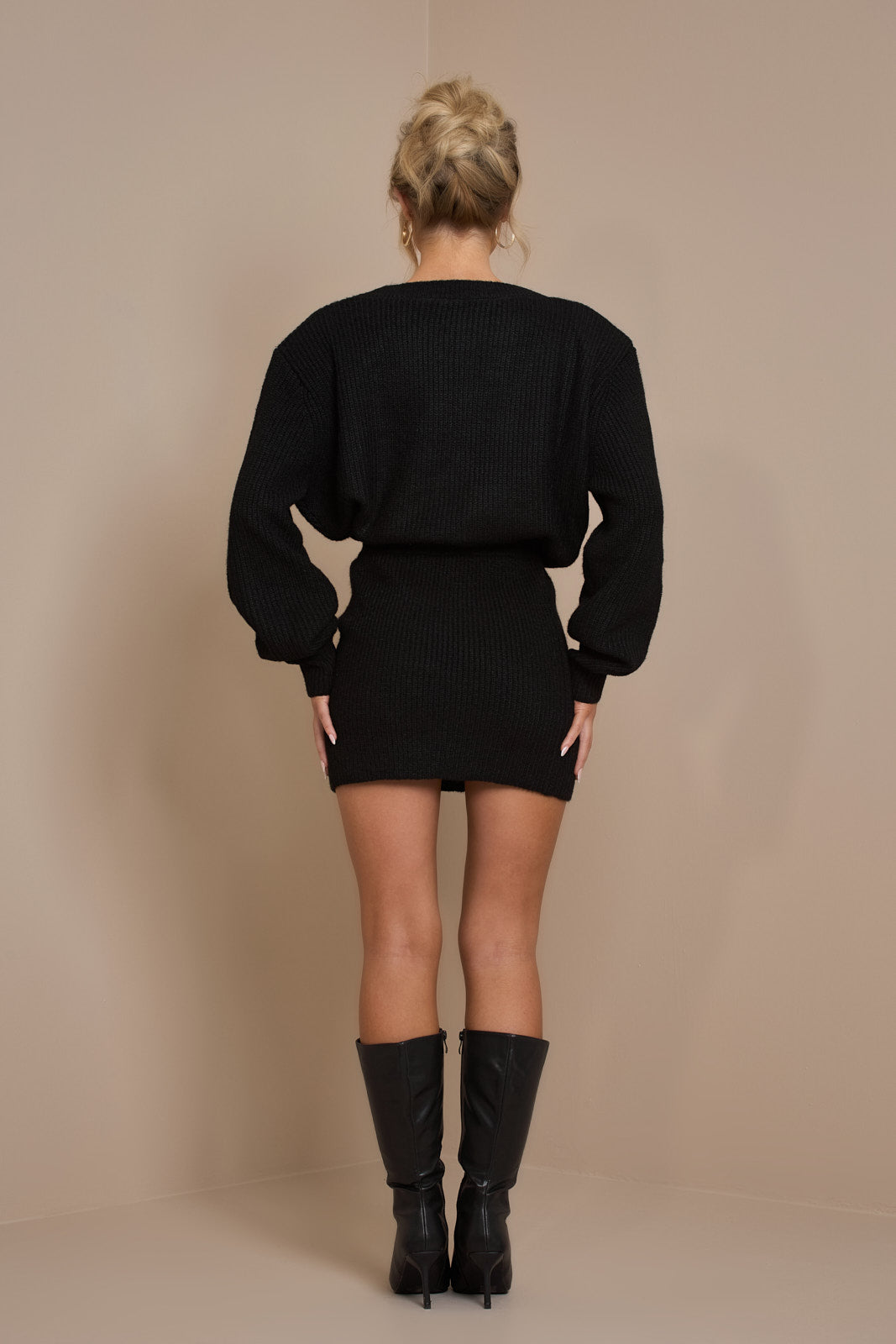 BLACK LAROSA PREMIUM KNIT COORD