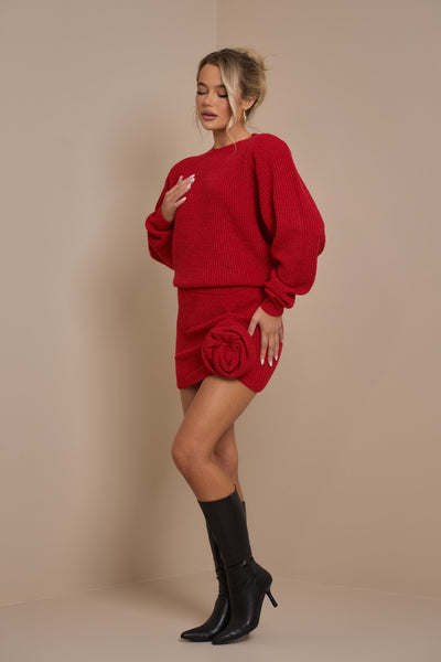 LAROSA KNIT SKIRT | ROUGE