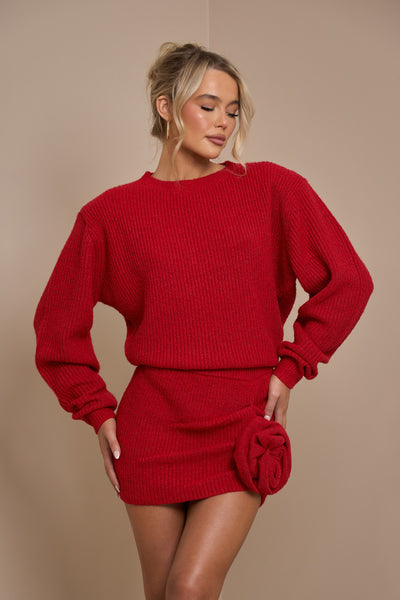 LAROSA KNIT SKIRT | ROUGE
