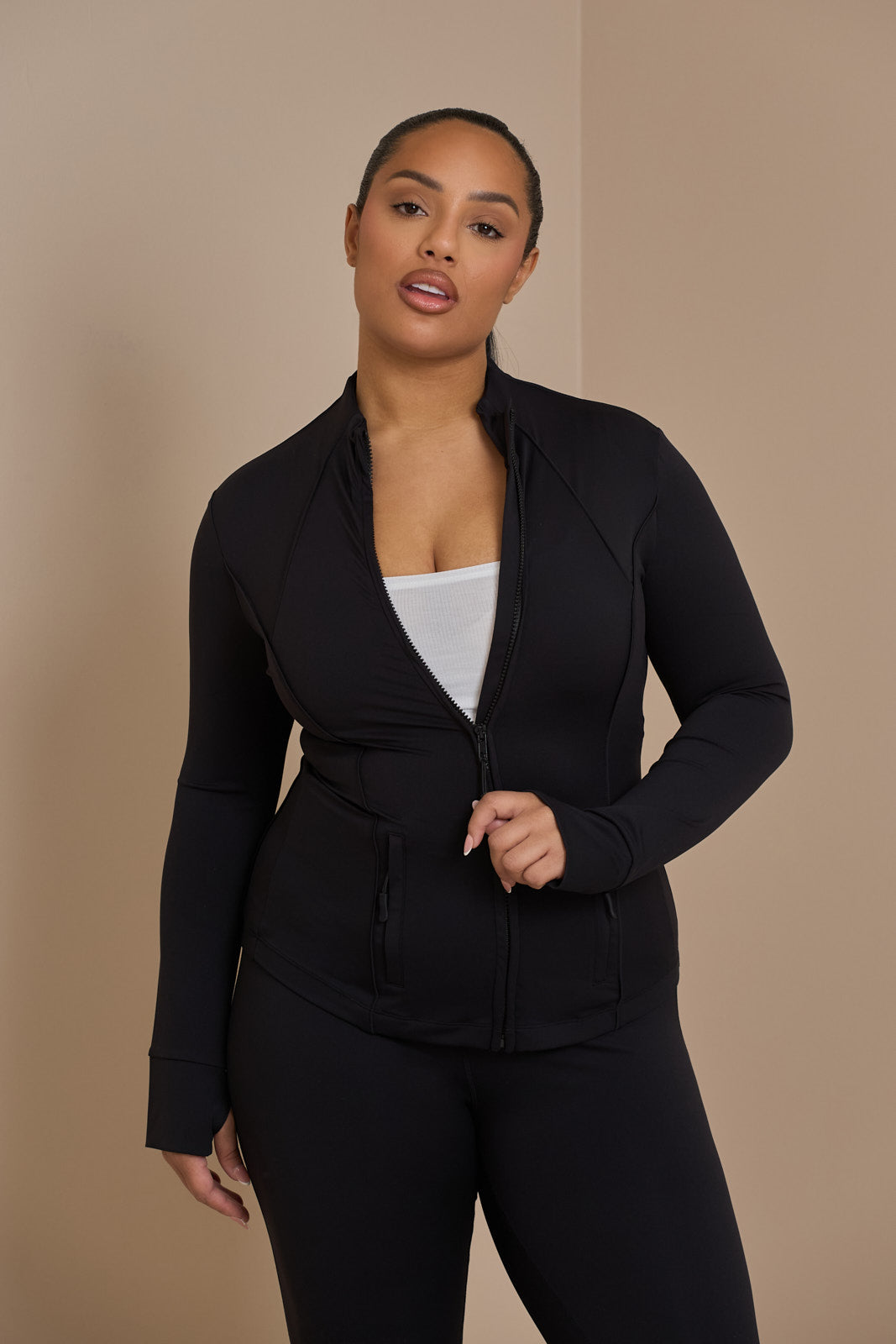 BLACK PREMIUM ULTIMATE ACTIVE WEAR JACKET