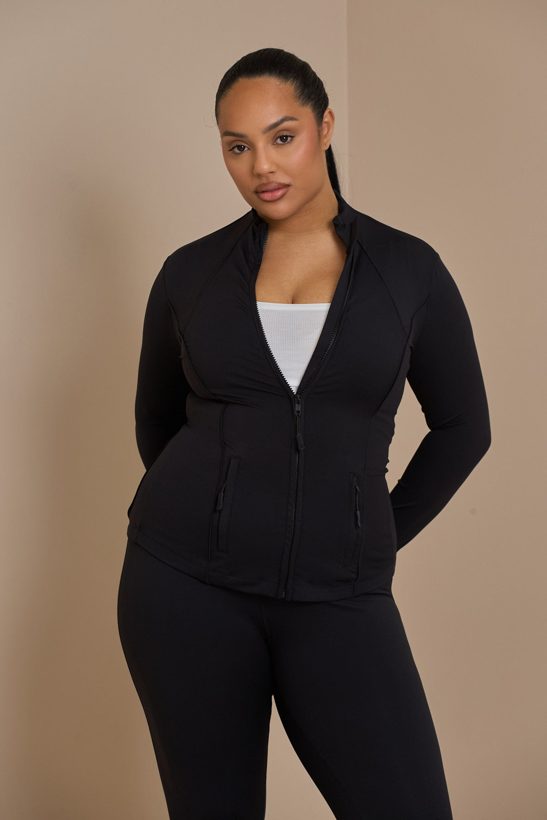 BLACK PREMIUM ULTIMATE ACTIVE WEAR JACKET