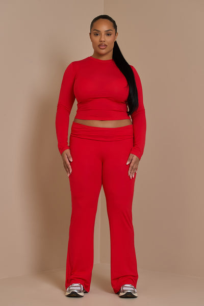 FC EMMA LONG SLEEVE TOP | RED