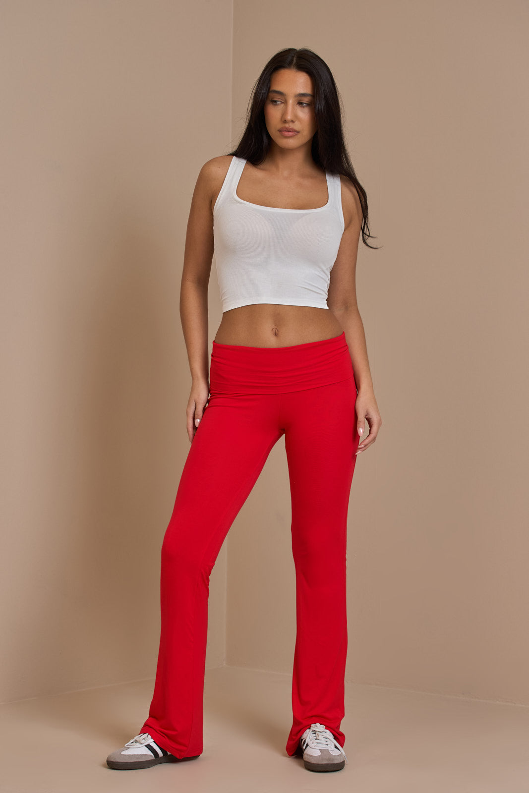 FC Red Regular Emma fold over lounge trouser