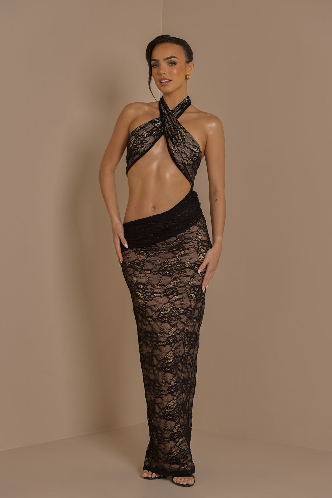Madison Dress | Black lace