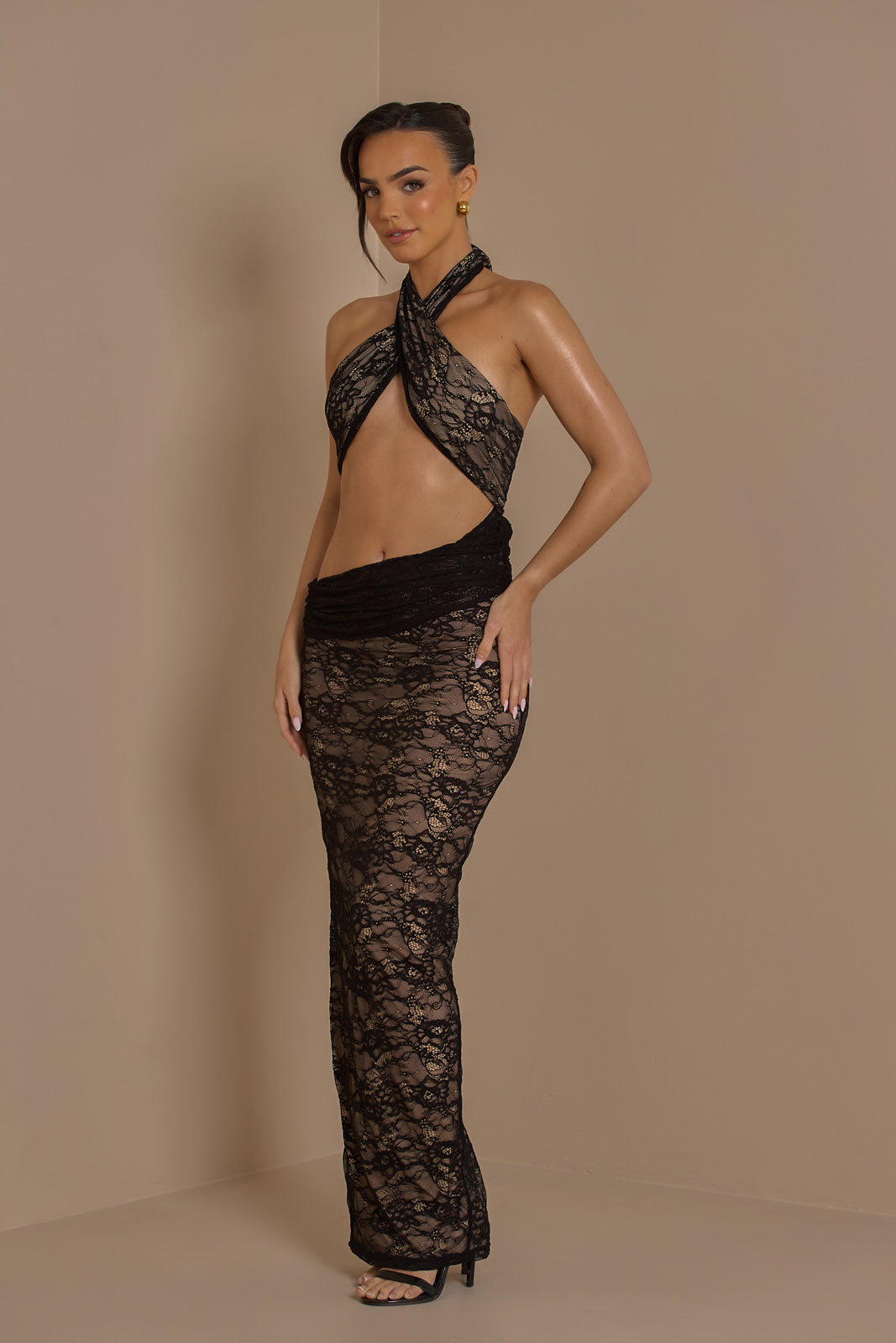 FC Madison Dress | Black lace