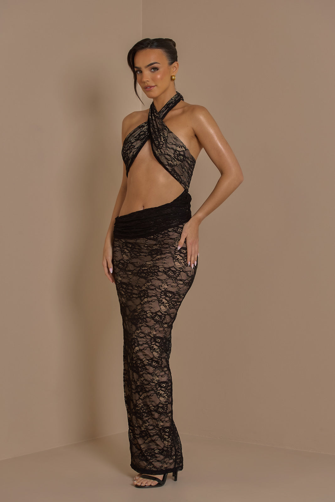 Madison Dress | Black lace