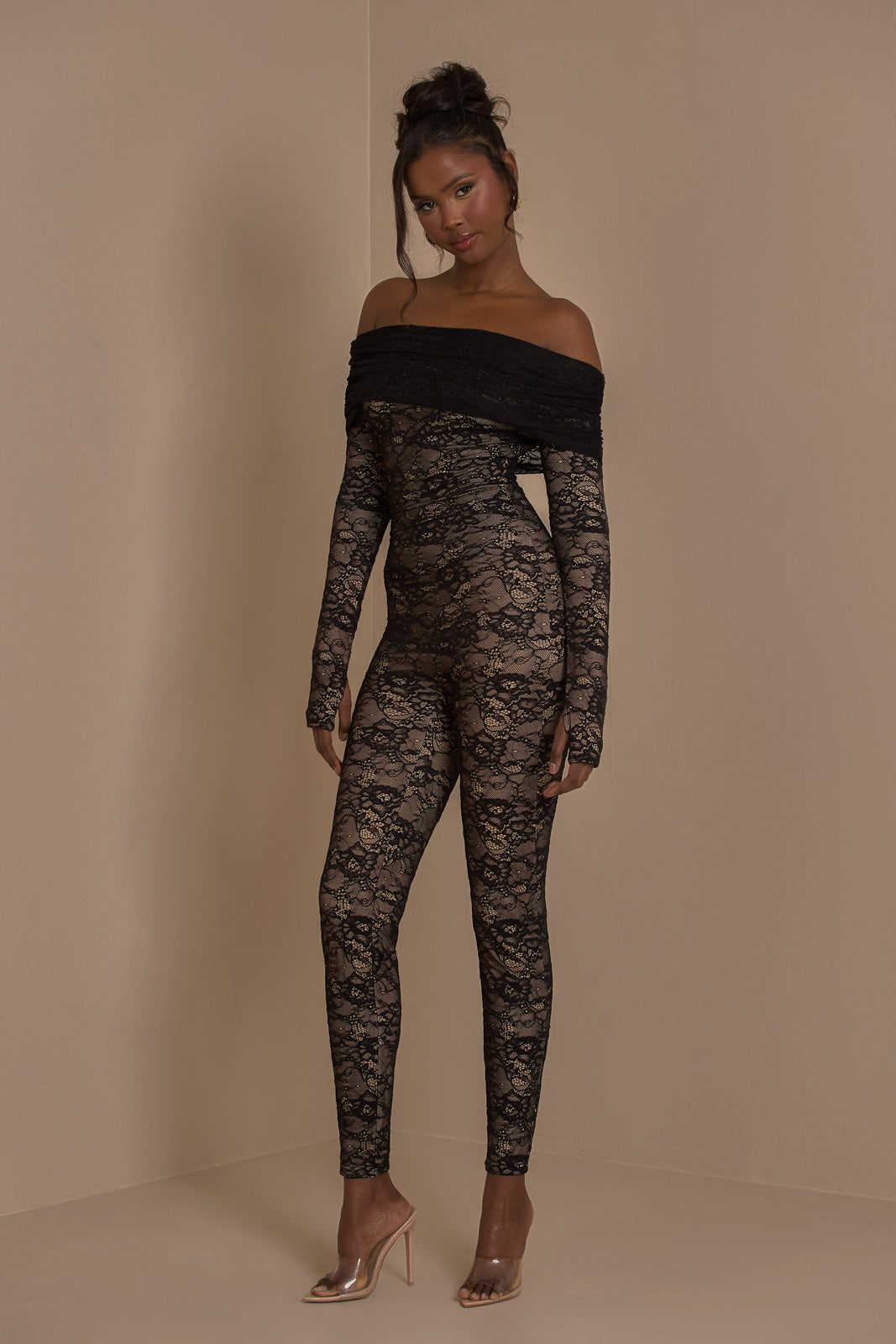 RIRI JUMPSUIT | BLACK LACE – Wander Doll