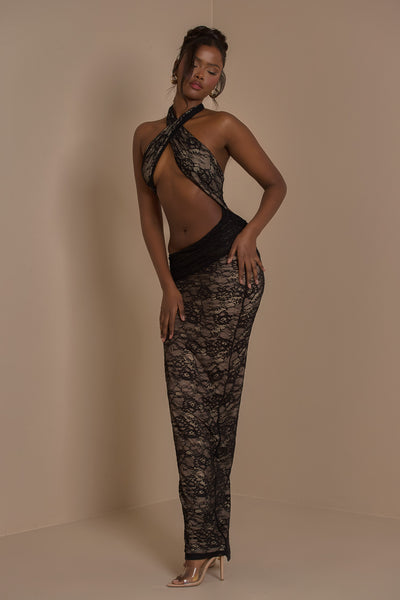FC Madison Dress | Black lace
