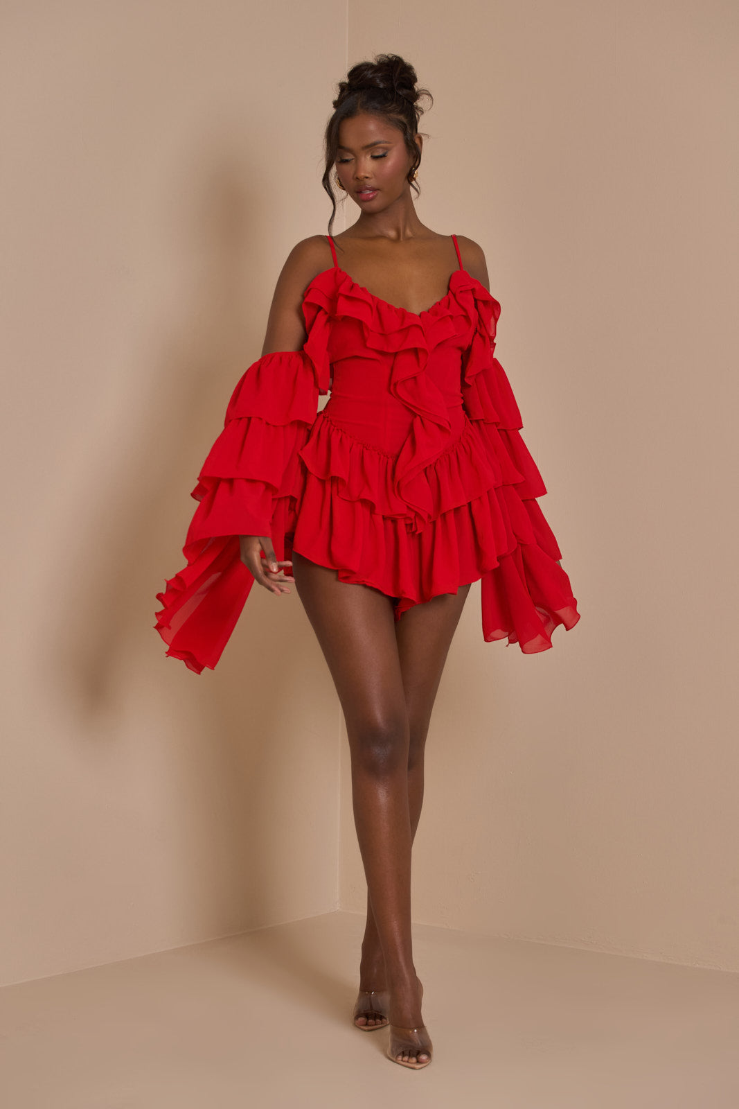 KENDAL PLAYSUIT | RED