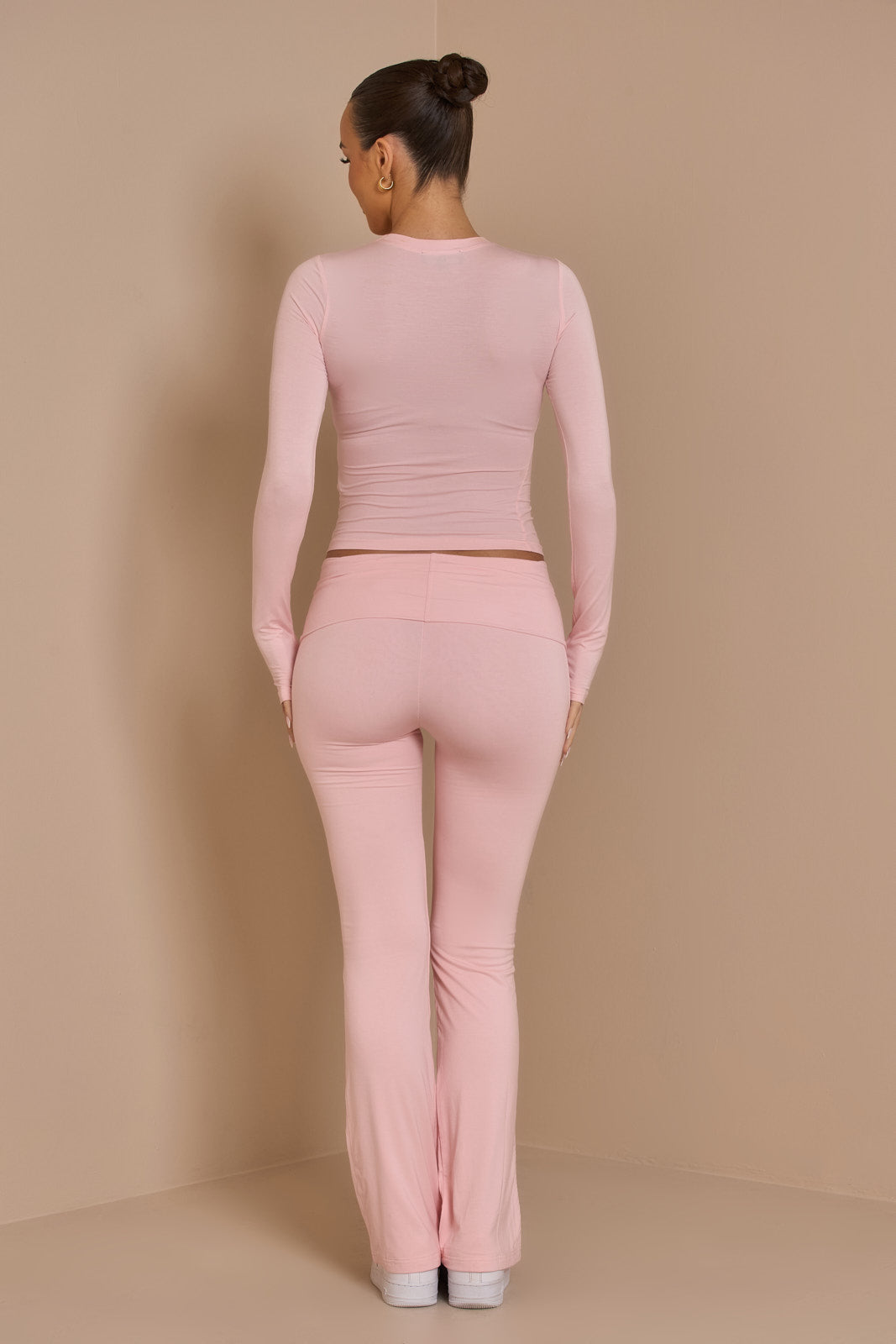 Petite Emma Trousers in Strawberry milkshake