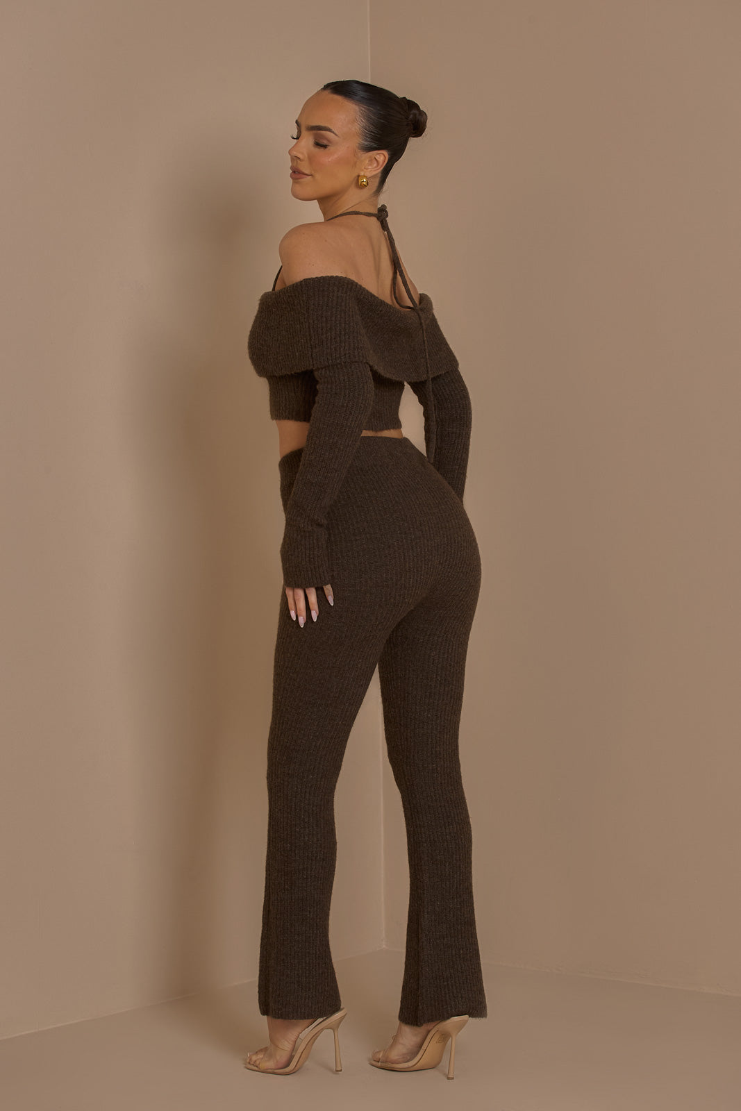 CHOCOLATE CARRIE PREMIUM KNIT CO-ORD SET