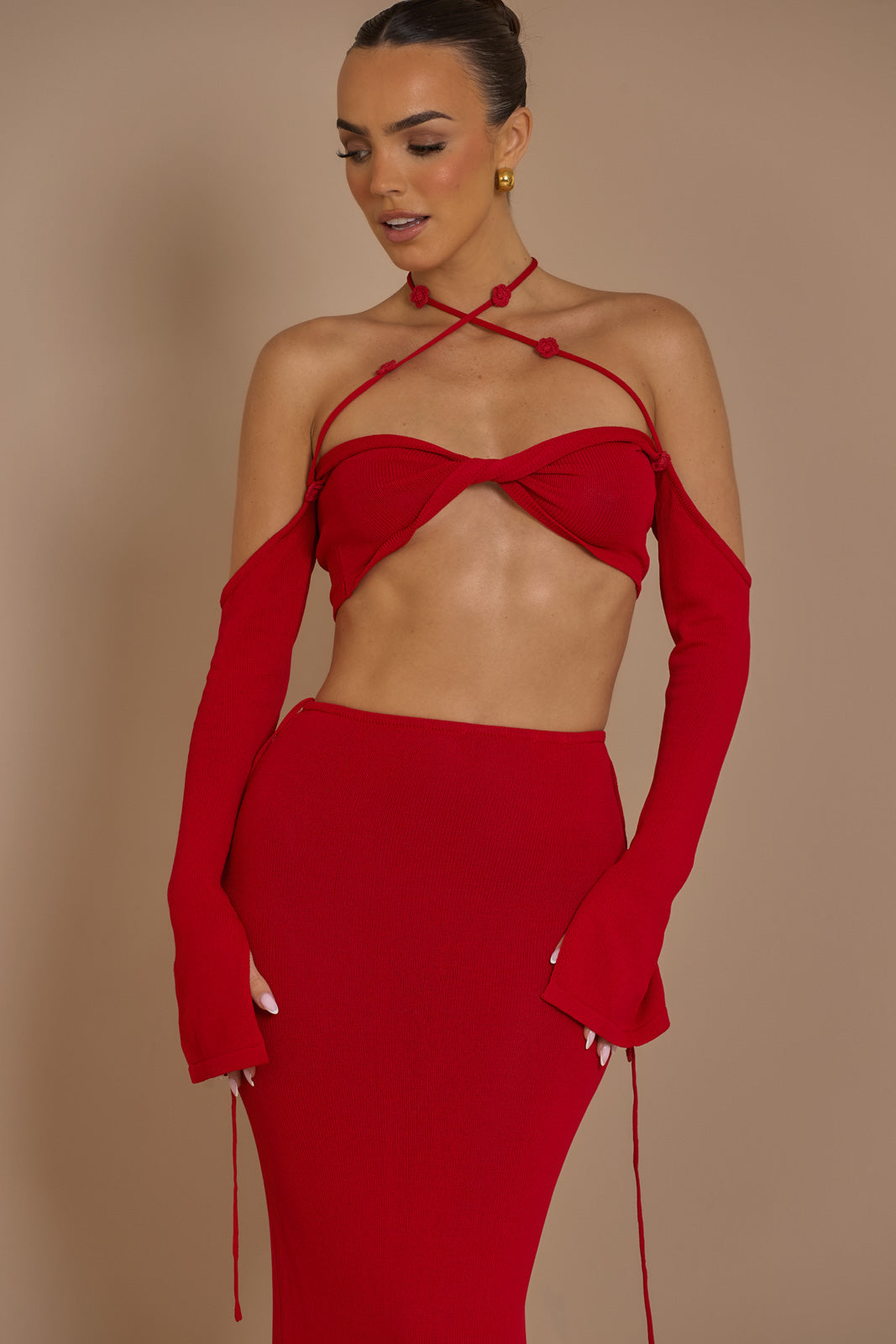 Ophelia co-ord in Red