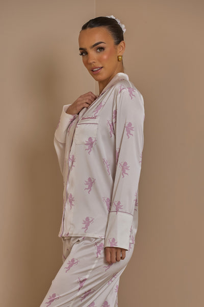 FC PYJAMA SET | BABY PINK CUPID