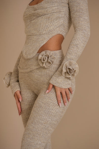 FC LILIA LONG SLEEVE CORSET IN OATMEAL