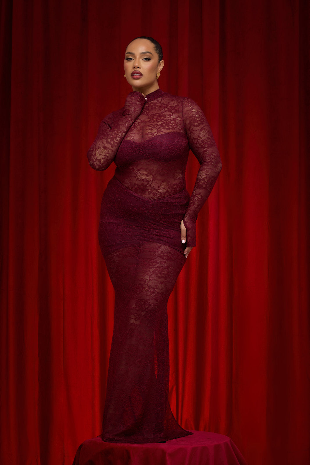 BRITNEY LACE MAXI SKIRT