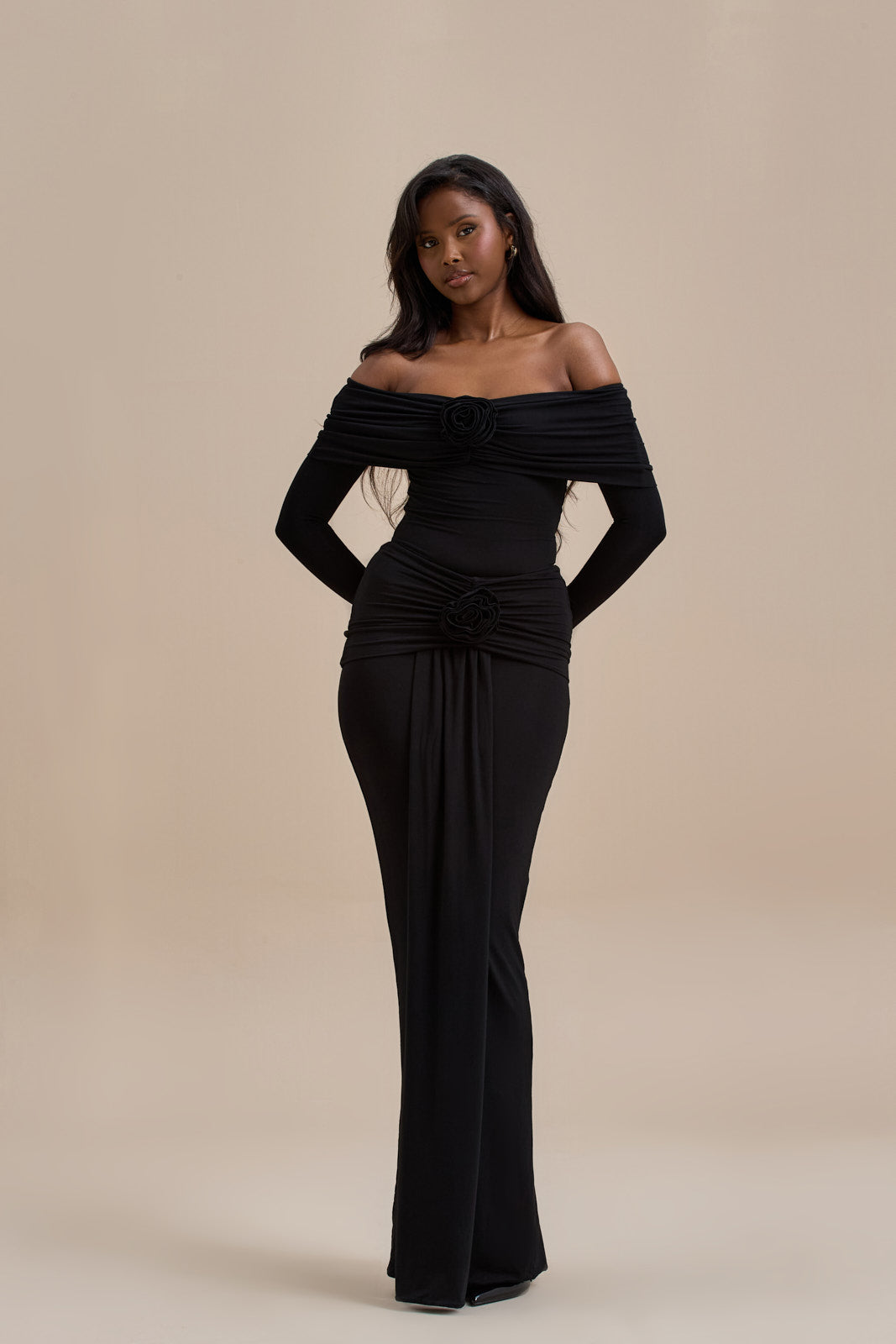 BELLE DRAPE MAXI SKIRT