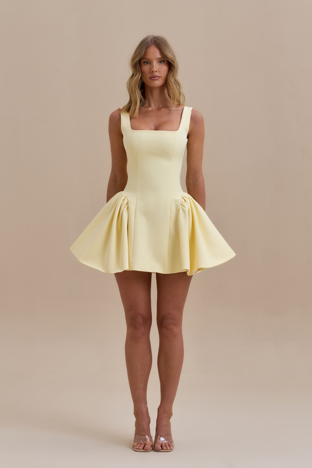 SABRINA MINI DRESS | LEMON