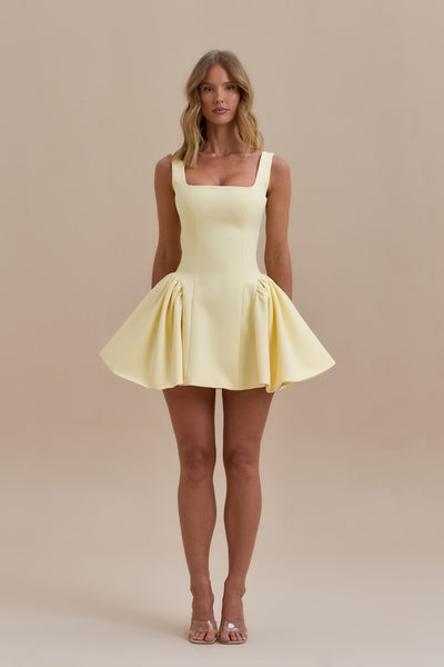SABRINA MINI DRESS | LEMON