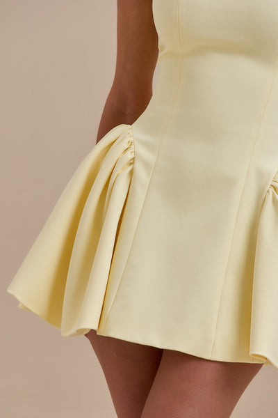 SABRINA MINI DRESS | LEMON
