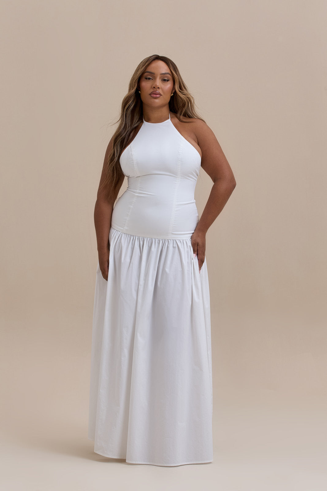 KYLIE MAXI DRESS | WHITE
